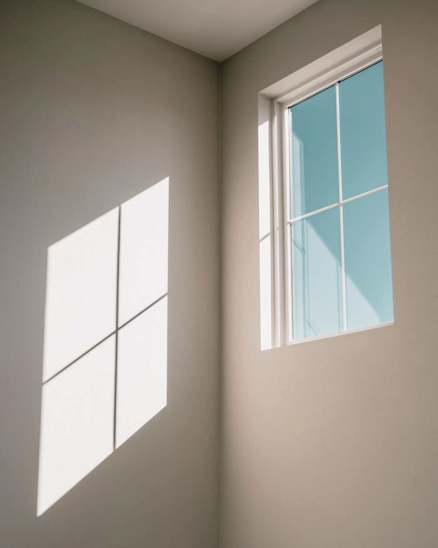 Daylight coming through a clear residential window